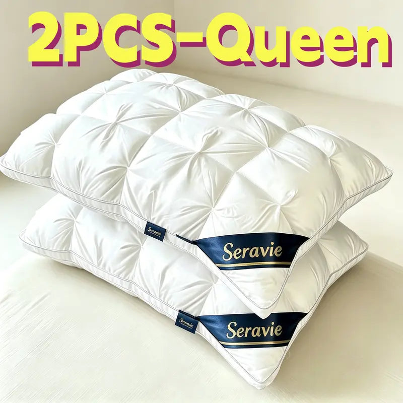 Luxury Hotel Style White Pillow, Ultra Soft down Alternative Pillow, Great for All Sleeping Positions