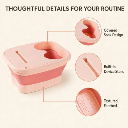 Ultimate Soaking Experience for Comfortable Feet, Collapsible Foot Spa Bath