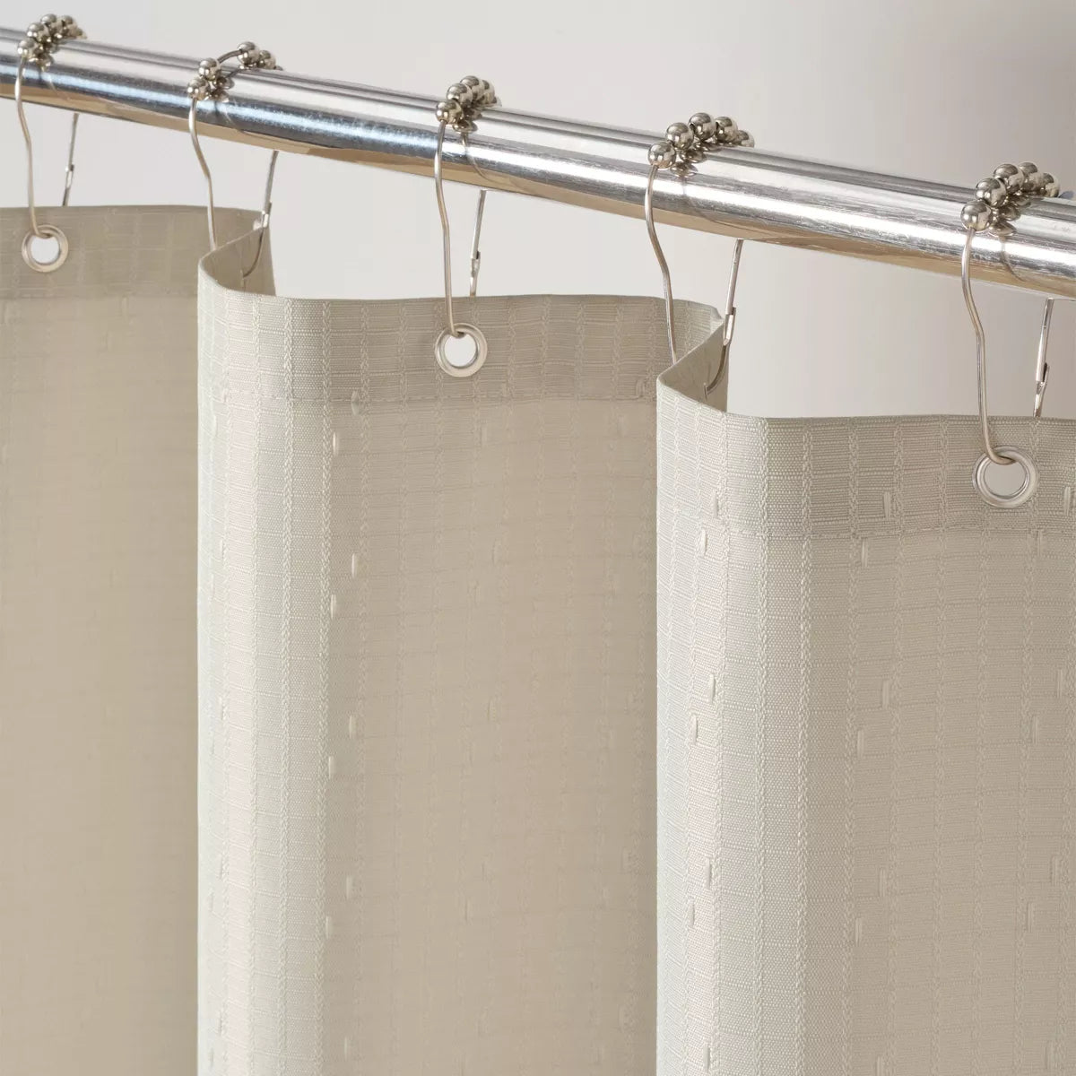 Host & Home Poly Shower Curtain Set 72X72 Raindrop Pattern