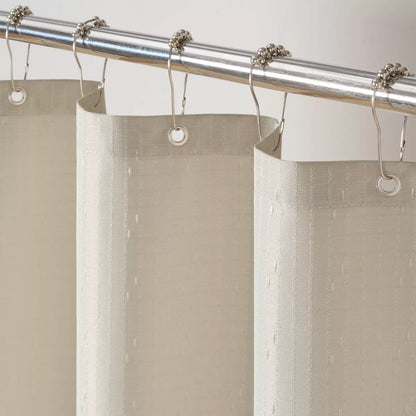Host & Home Poly Shower Curtain Set 72X72 Raindrop Pattern