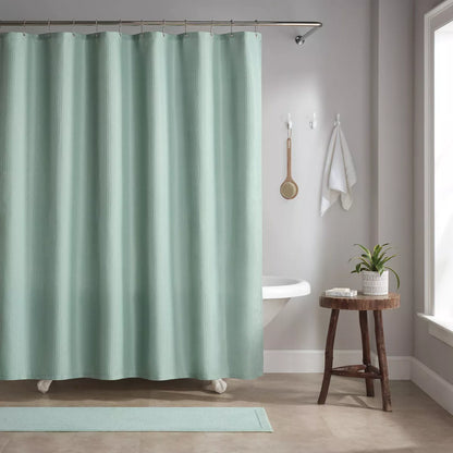 Host & Home Poly Shower Curtain Set 72X72 Raindrop Pattern