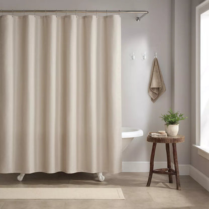 Host & Home Poly Shower Curtain Set 72X72 Raindrop Pattern