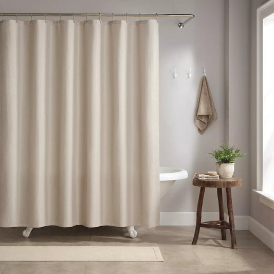 Host & Home Poly Shower Curtain Set 72X72 Raindrop Pattern