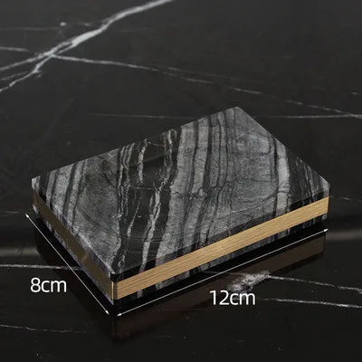 Bathroom Accessories Set Marble Gold Soap Dispenser Tooth Brush Holder Cotton Swab Box Luxury Bathroom Hardware Set