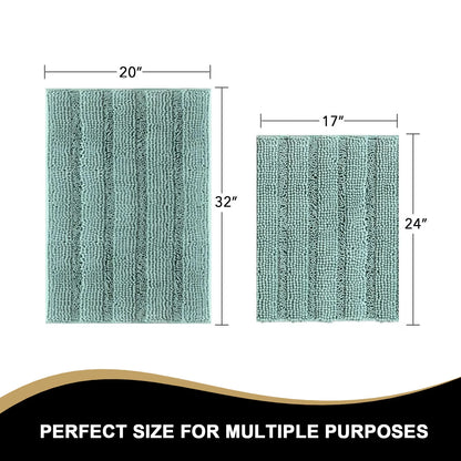 Bath Rug Set - Absorbent - 2 Piece, DUCKSHELL