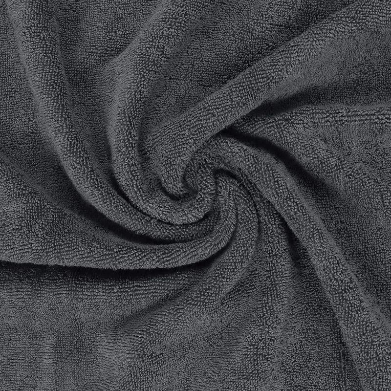 Utopia Towels 8 Piece Luxury Towel Set – Majestic Plush, Super Absorbent & Quicker-To-Dry, Thick 100% Ring Spun Cotton Towels for Bathroom, Spa & Hotel – 2 Bath, 2 Hand, 4 Washcloths, Grey
